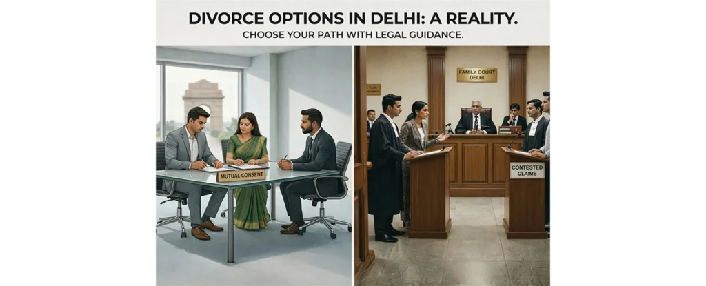 mutual vs contested divorce Delhi